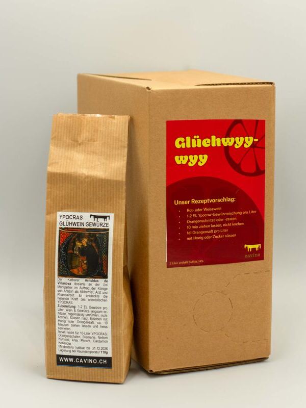 Kombo «Glüehwyy-Wyy (300cl BiB) und Gewürze»