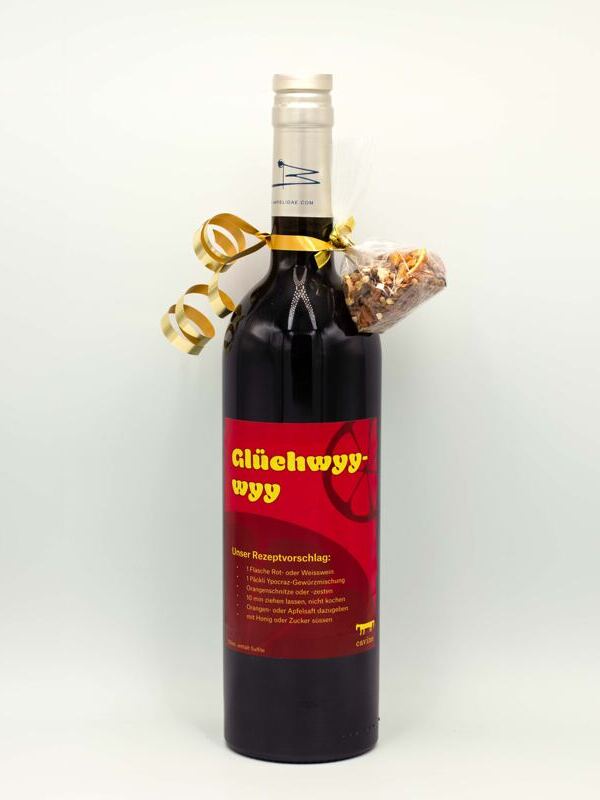 Kombo «Glüehwyy-Wyyflasche rot und Gewürze»
