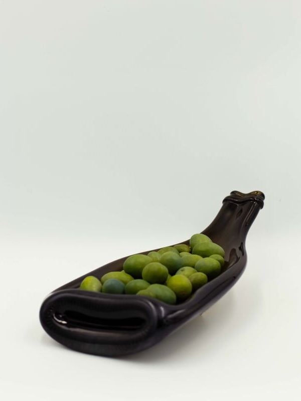 Glasplatte «Weinflasche»