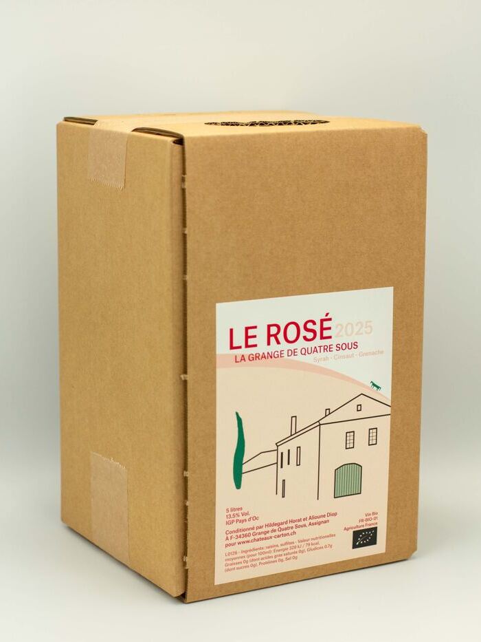 Le Rosé 2025 - Grange de Quatre Sous (500cl BiB)
