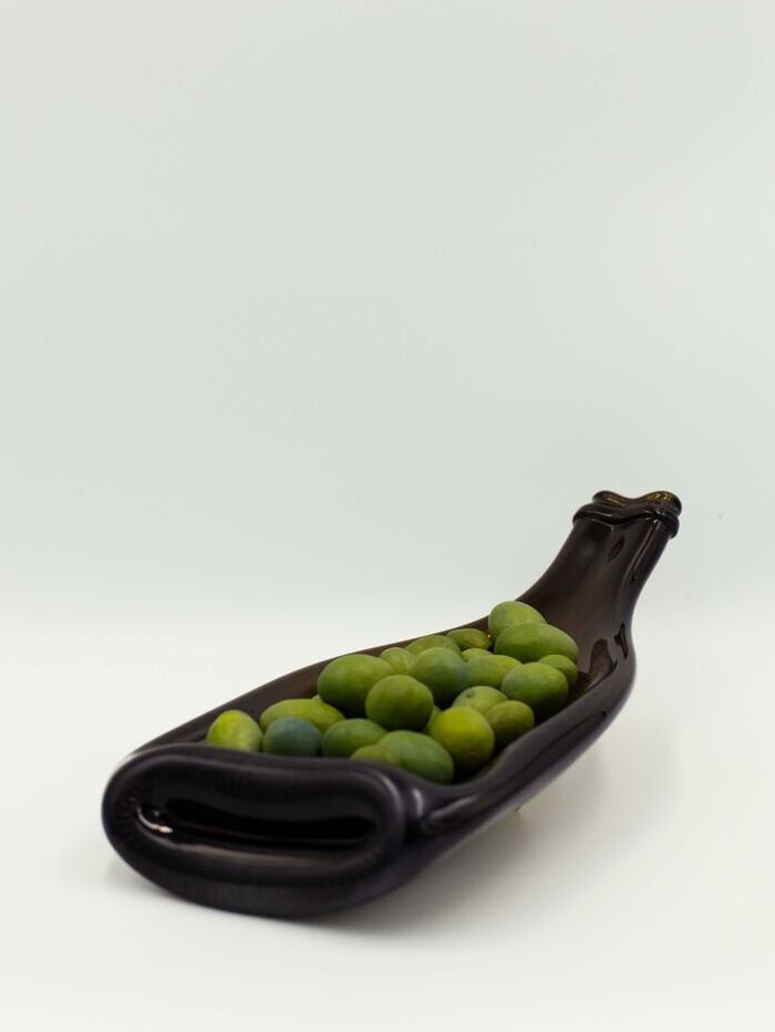 Glasplatte «Weinflasche»