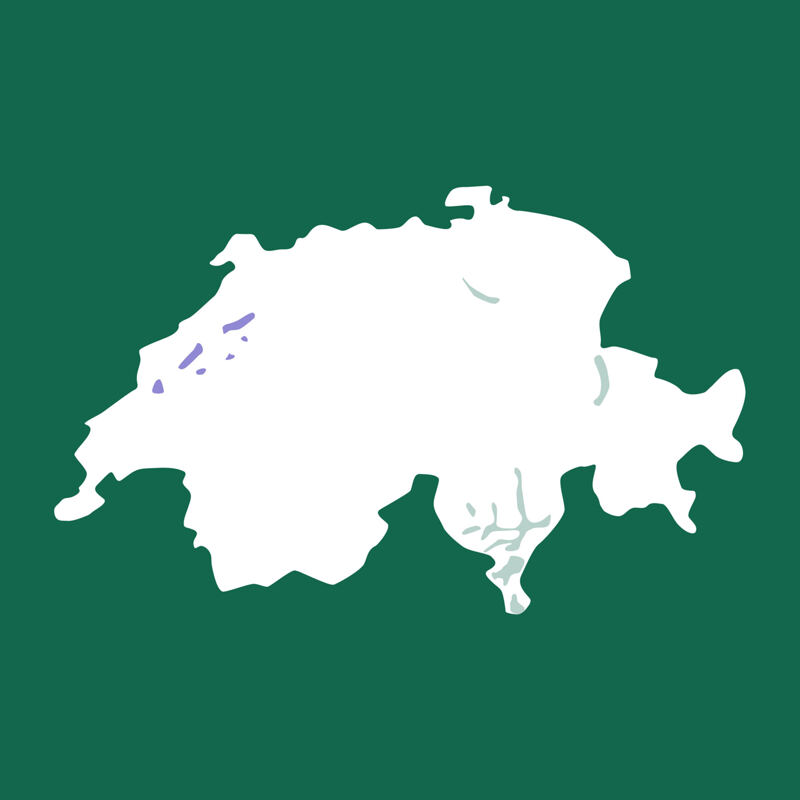 Karte von Schweiz, Drei Seen, Neuchâtel, Auvernier