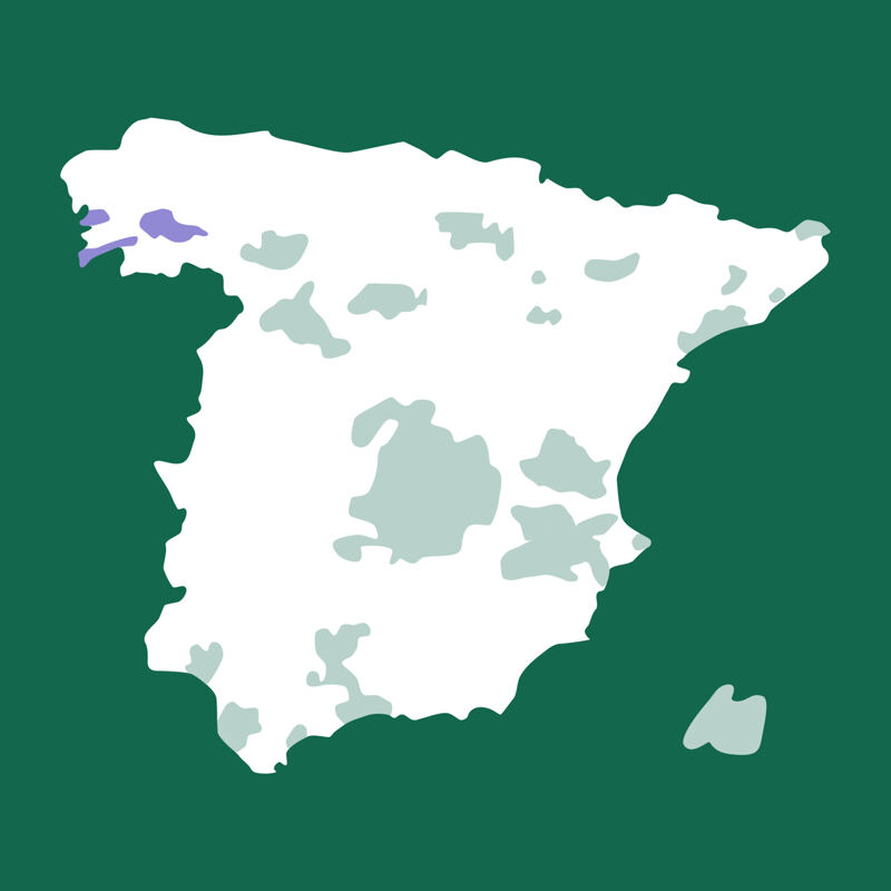 Karte von Spanien, Galizien, Lugo, Millara