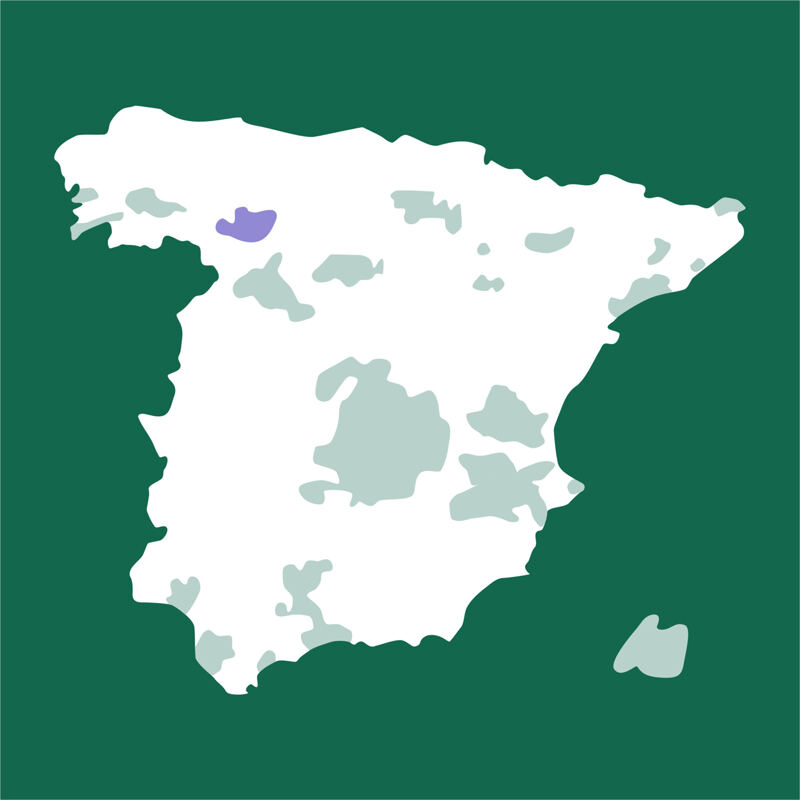 Karte von Spanien, León, La Bañeza