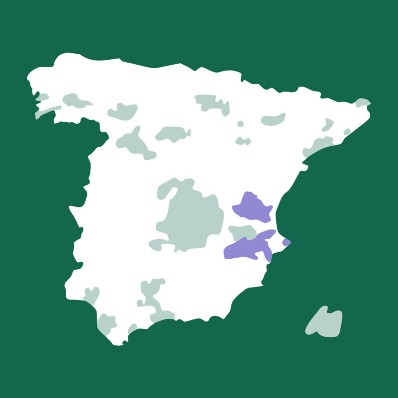 Karte von Spanien, Levante, Valencia, San Antonio