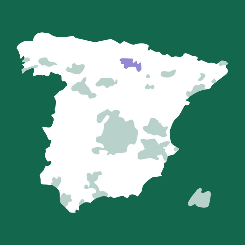 Karte von Spanien, Rioja, Rioja Alavesa, Laguardia