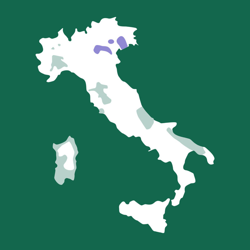 Karte von Italien, Veneto, Treviso, Vittorio Veneto