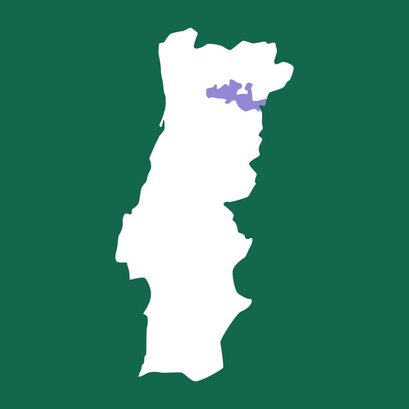 Karte von Portugal, Douro, Cima Corgo, Gontelho